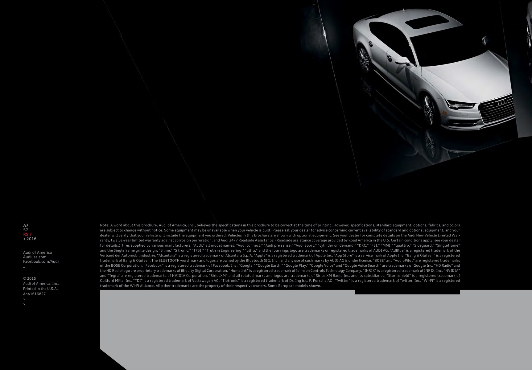 2016 Audi A7 Brochure Page 43